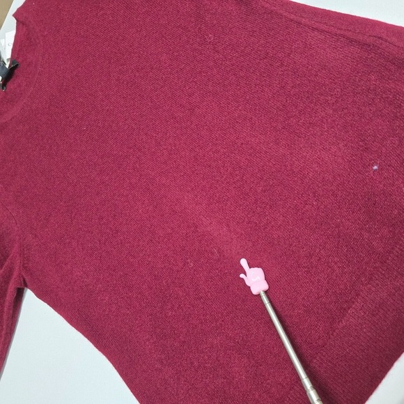 Charter Club Luxury Cashmere Sweater Womens‎ L Red Pullover Long Sleeve READ - Picture 10 of 14